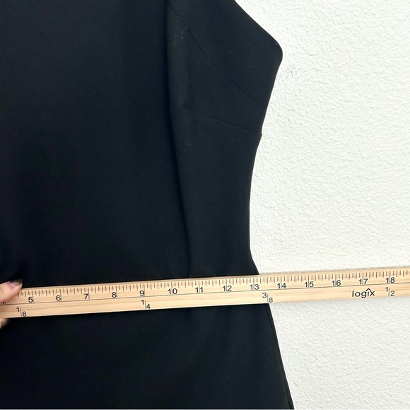 Elizabeth and James Sheath Midi Dress Racerback Asymmetrical Hem Olsen Size 6 - Picture 6 of 13